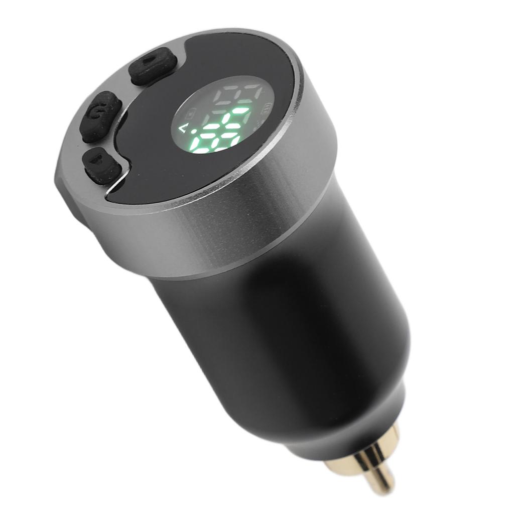 Wireless Tattoo Power Supply LCD Digital Display 4‑12V Adjustable 1600mAh RCA Tattoo Pen Battery