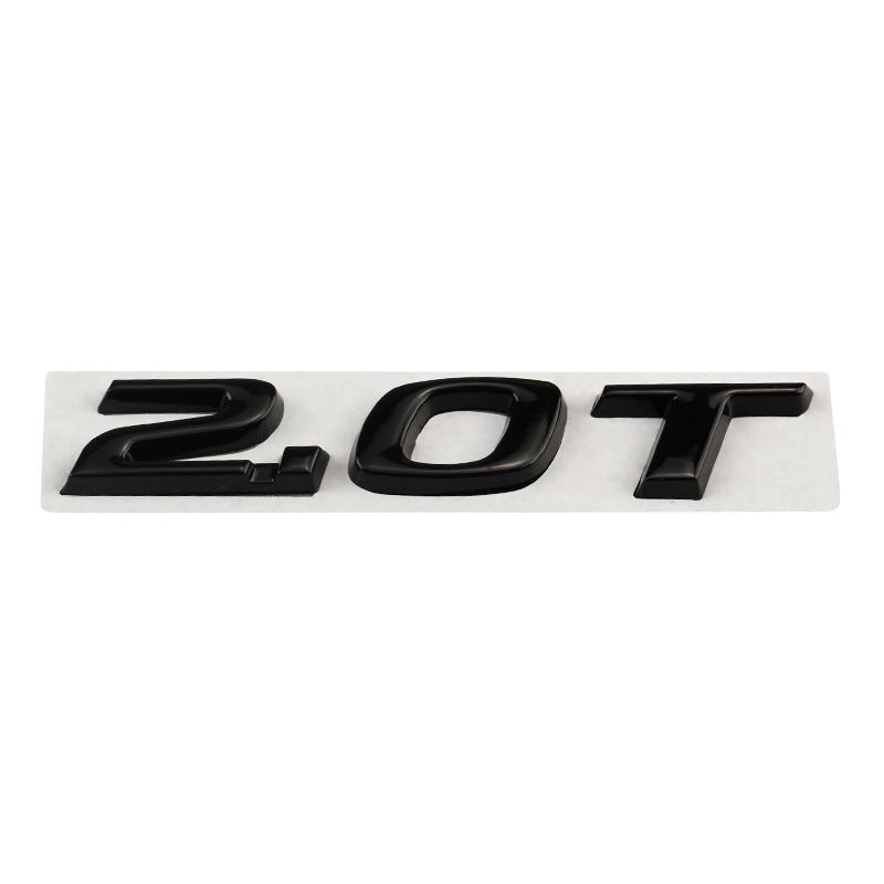 Car 3D Metal 2.0T Sport Displacement Trunk Logo Sticker Emblem Badge Decals For Honda Accord 10th Civic CRV Styling Accessories