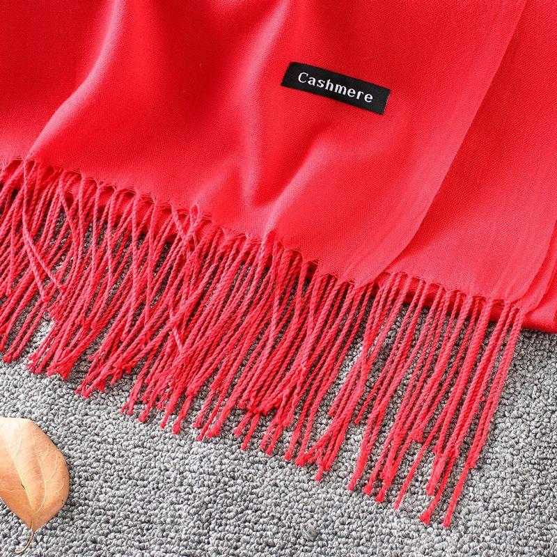 Sciarpa in cashmere spessa ed estesa autunno e inverno 2024, versatile sciarpa calda da donna, sciarpa a doppia faccia, scialle