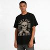 You Can't Run Away Print Skull Graphic Casual Streetwear Tees Pure cotton T-shirt