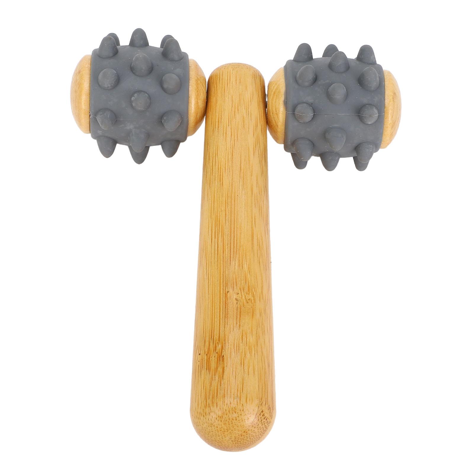 

Leg Massage Roller Handheld Body T Shape Massager Tool Multi Functional for Waist Hip