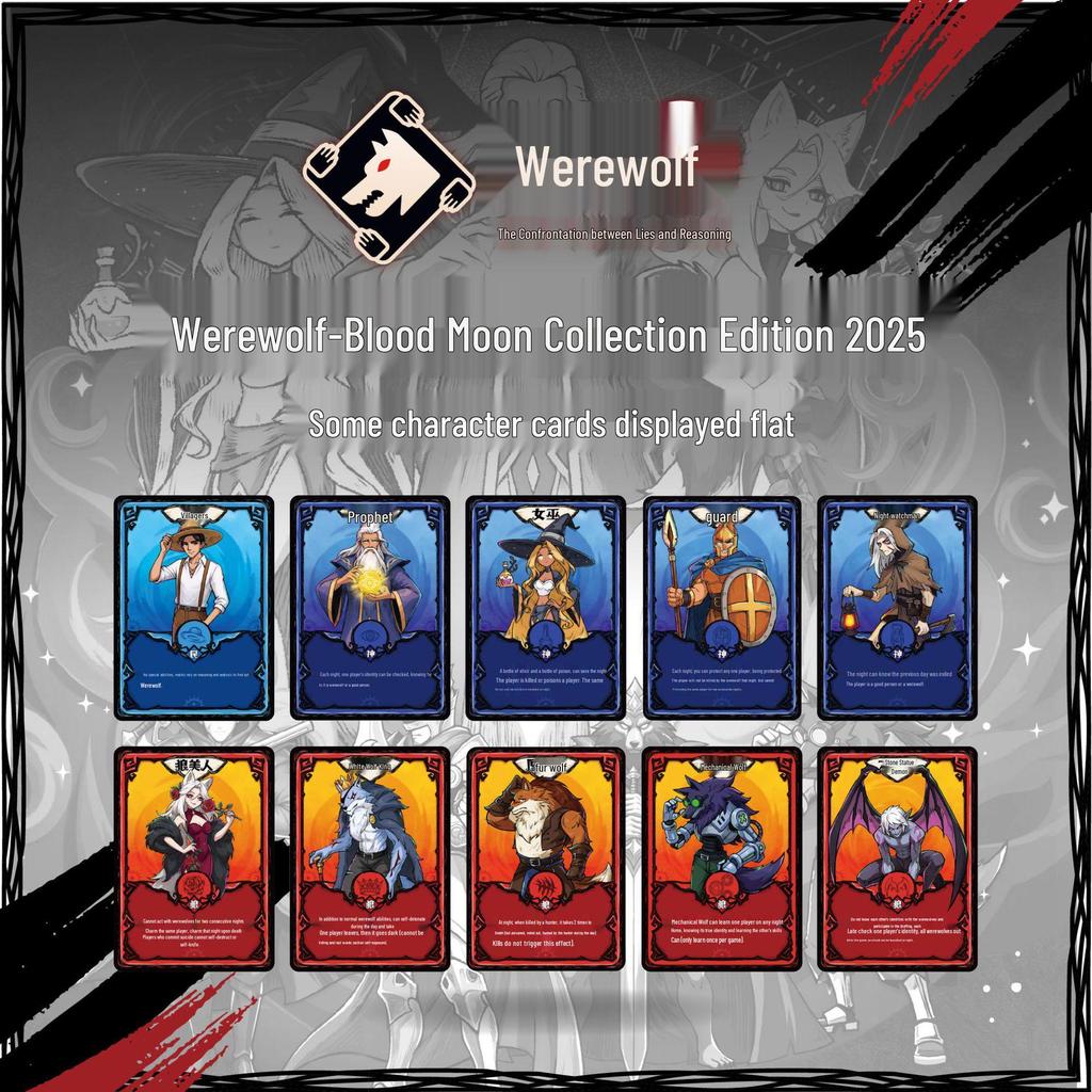 Blood Moon Collection: Werewolf Card Game - It's Dark, Close Your Eyes. Adult Tabletop Party Game
