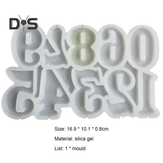 Heat Resistant Baking Mold Multi Use Silicone Decorating Numbers Chocolate Candy Mold Party Supplies