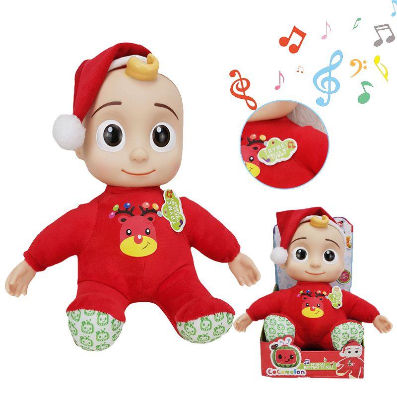 Christmas Pvc Doll Sing Music Box With Nine Kinds Of Jojo Music