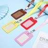 Cartoon ID Card Holder PU Leather Work Card Case Cute Badge Holder  Work