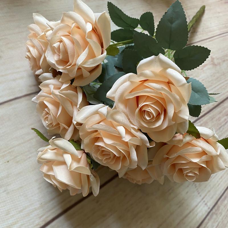 Bouquet Artificial Rose For Photography Prop And Home Wedding Gift Decoration