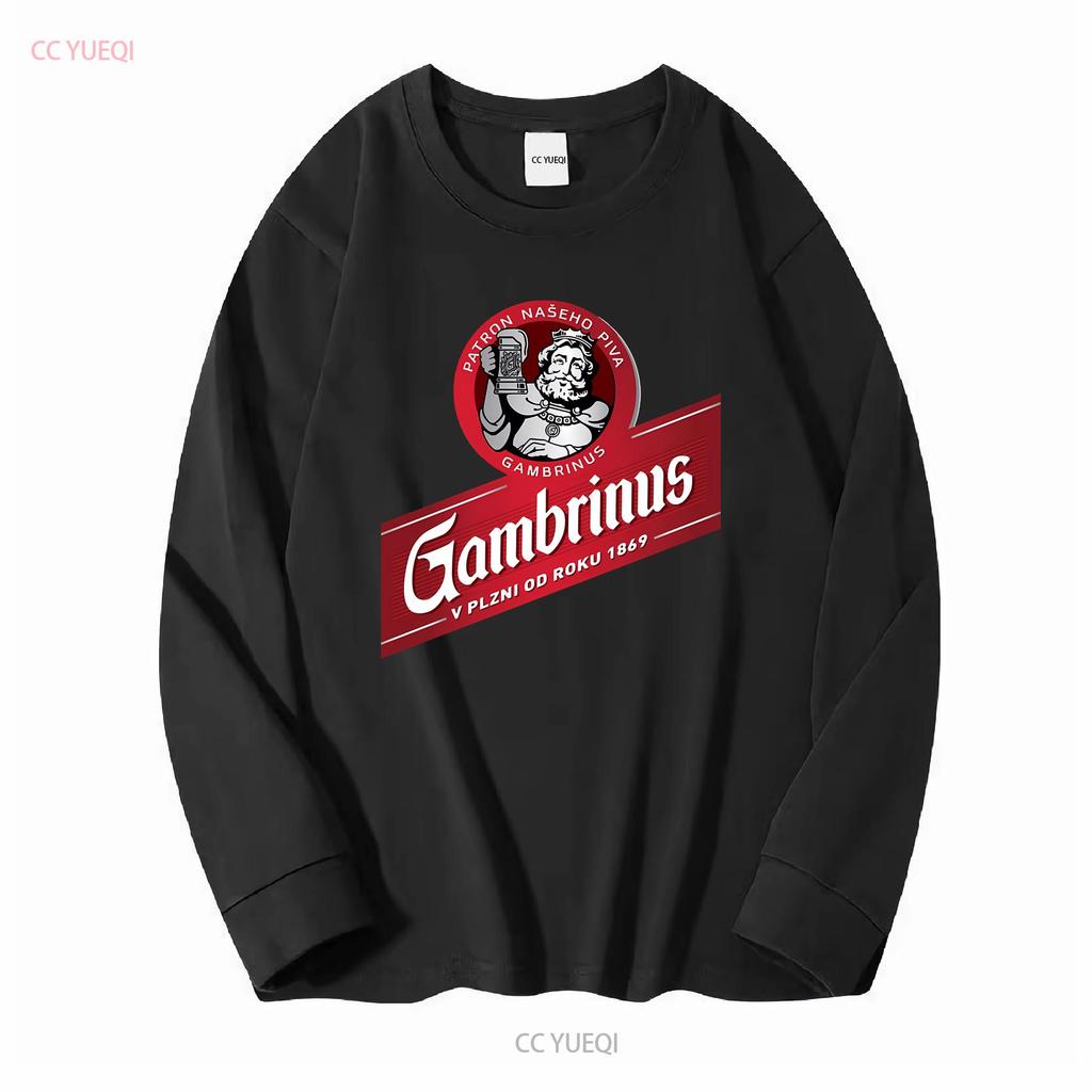 Gambrinus Holz Original Bier Logo Zeichnungen Aktiv T-Shirt Lustig Größe S bis 5XL vintage Gewaschen Atmungsaktiv Leicht grafisch