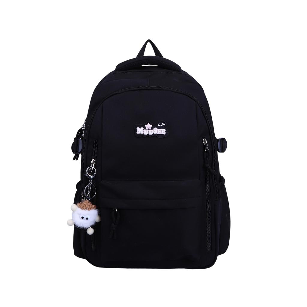 Schoolbag Wholesale Backpack Female Junior High School Student Schoolbag Simple Outdoor Travel Backpack Fashionable Large Capacity Computer Backpack