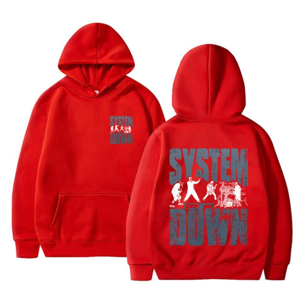 90s Rock Vintage printed hoodie men's Casual Hoodie Alternative Metal music hoodie