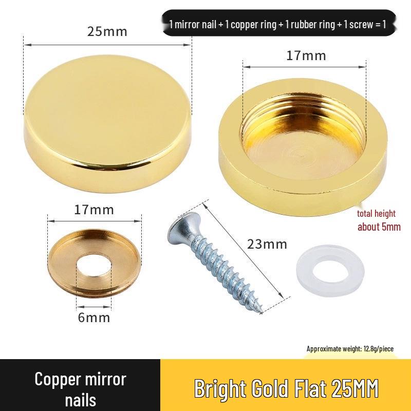 Copricerchio Specchio Rameo per Coperture Decorative