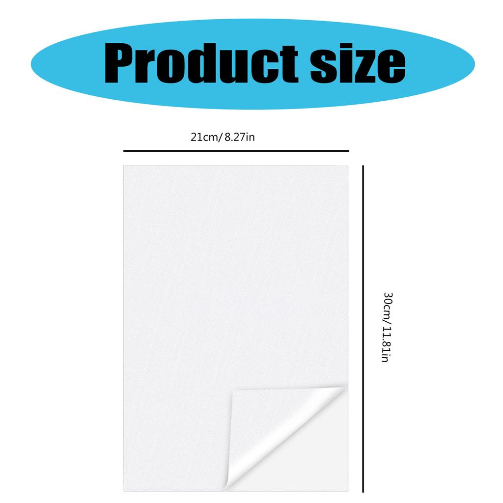 12 Stück Wasserlösliche Stabilisatorfolien zum Sticken, Stickerei, Bedruckbare selbstklebende Stickerei-Stabilisator-Unterlage