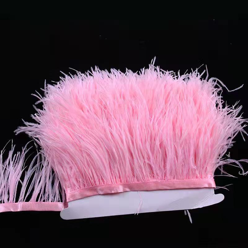 8-10 Ostrich Feather Diy Handmade Jewelry Accessories Crafts Decorative Clothing Skirt Cuffs