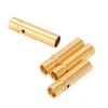 10 szt. 12.031 Pozłacane Miedziane Wtyki Bananowe 3.0mm Męskie i Żeńskie Wtyki Końcowe Złącza Metalowe
