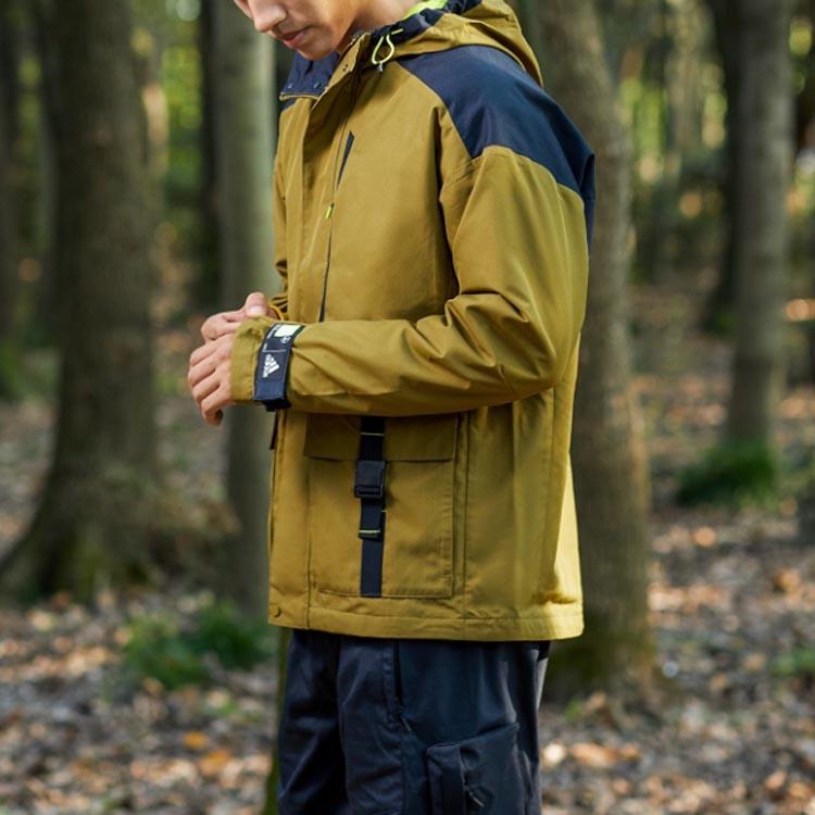 Adidas Essentials Windbreaker Jacket Men Outerwear Brown GP0989