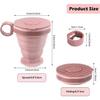 2025 Latest Model Pack of 2 foldable silicone cups, foldable travel cups with