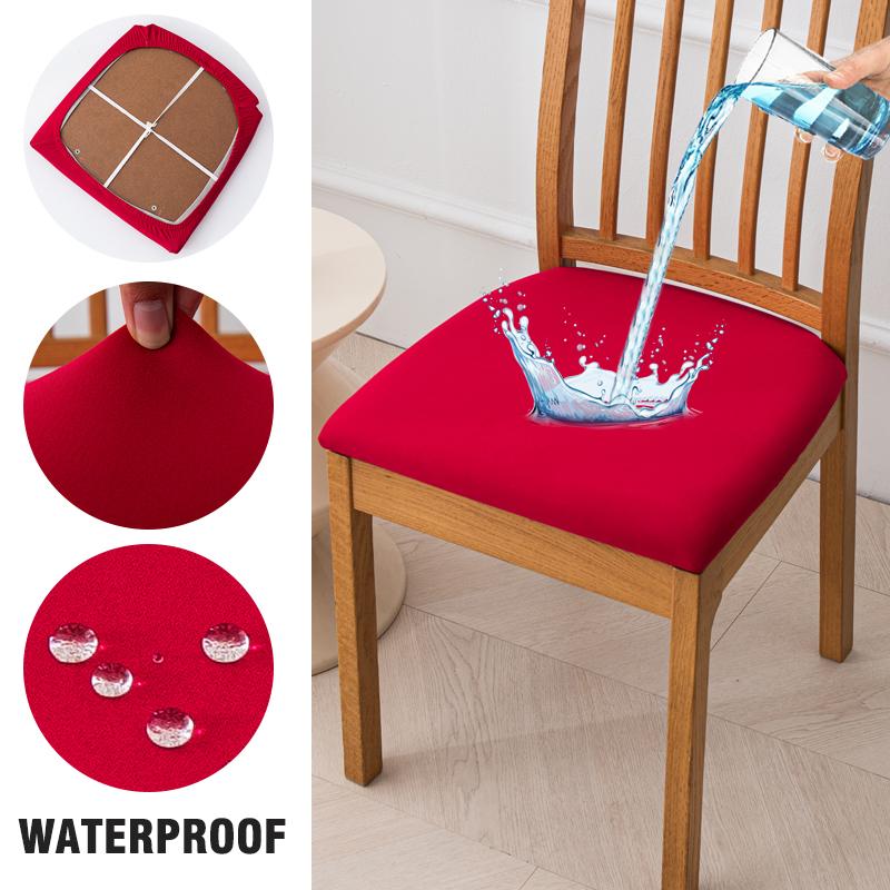 Waterproof Seat Covers For Dining Room Elastic Chairs Covers Dining Chair Cover Washable Seat Case For Kitchen,El,Restaurant