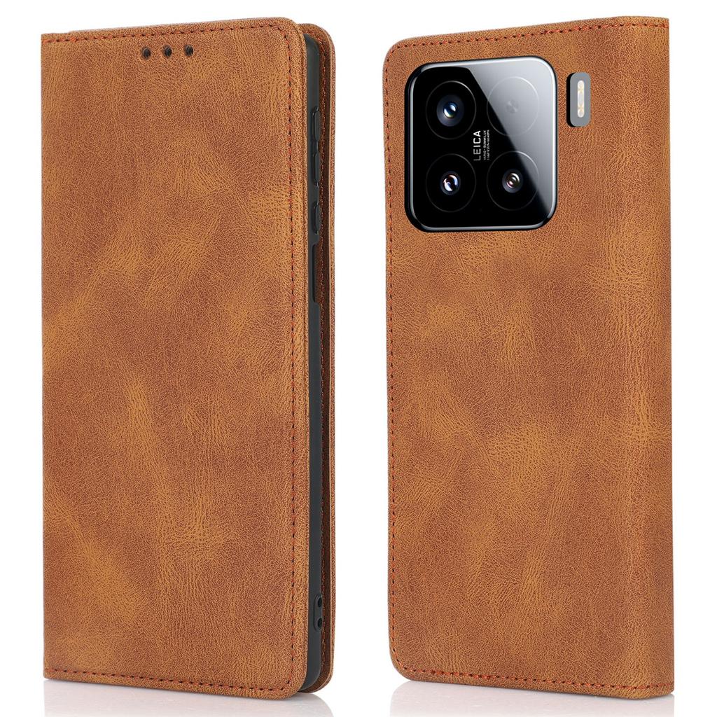 For Xiaomi 15 Case Wallet Magnetic Closing Leather Flip Phone Cover