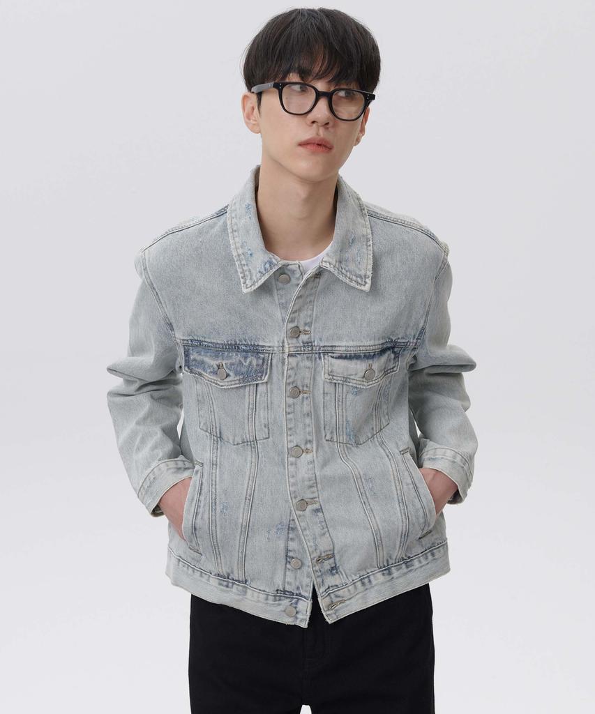 Plac Scratch Standard Denim Jacket M21 Glacial Blue