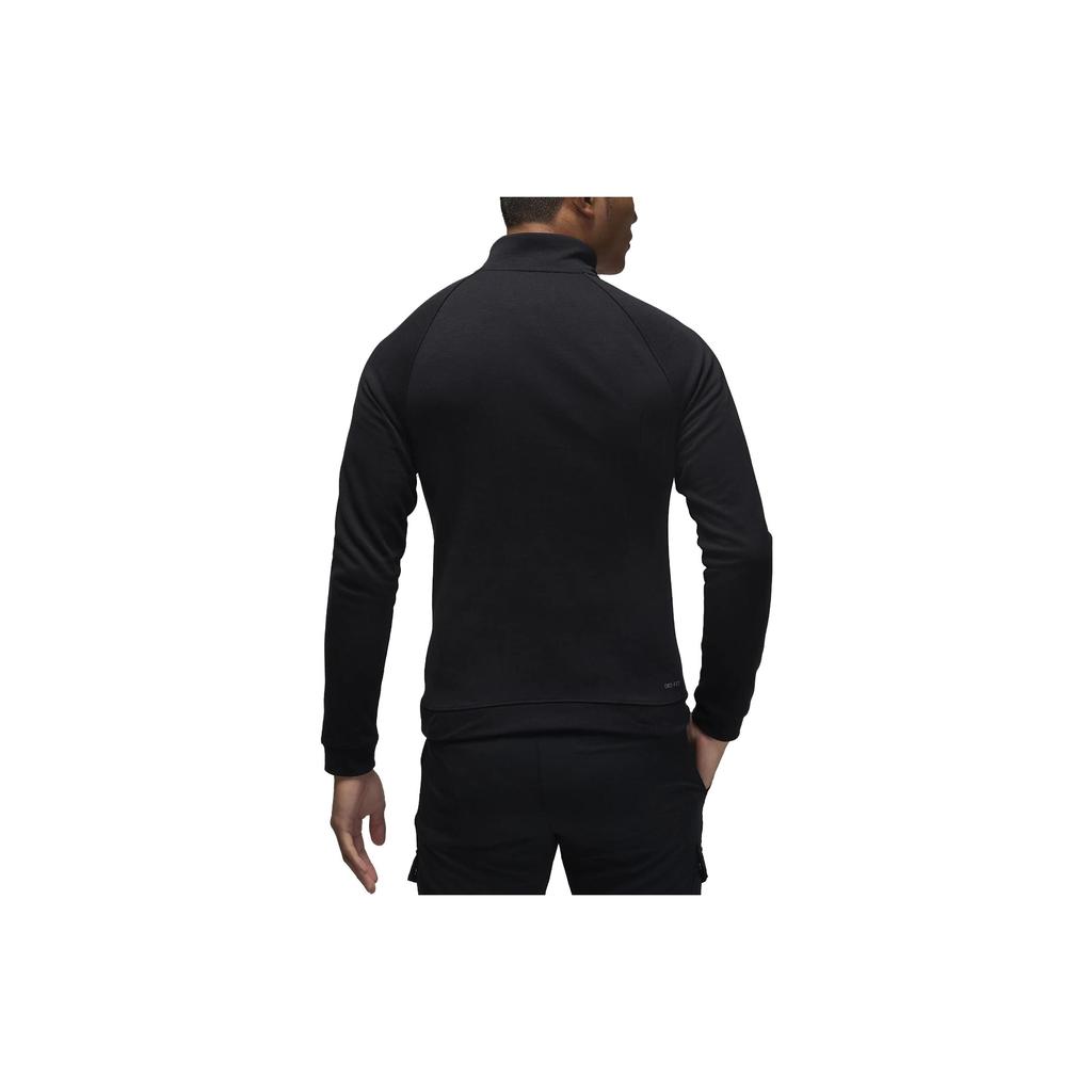 Jordan Logo Embroidered Slim Fit Pullover Sweatshirt Men Tops Black FB7564-010