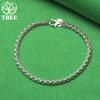 Wholesale Original 925 Sterling Silver Multi-Circle Chain Bracelet For Women Fashion Jewelry Birthday Party Gift New Accessories