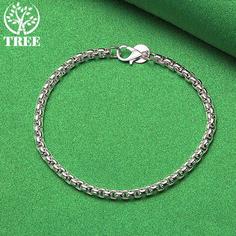 Wholesale Original 925 Sterling Silver Multi-Circle Chain Bracelet For Women Fashion Jewelry Birthday Party Gift New Accessories