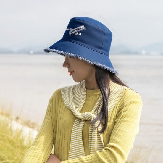 Fishermen Hat with Neck Protection Furry Trim Wide Brim Lightweight Sun Hat