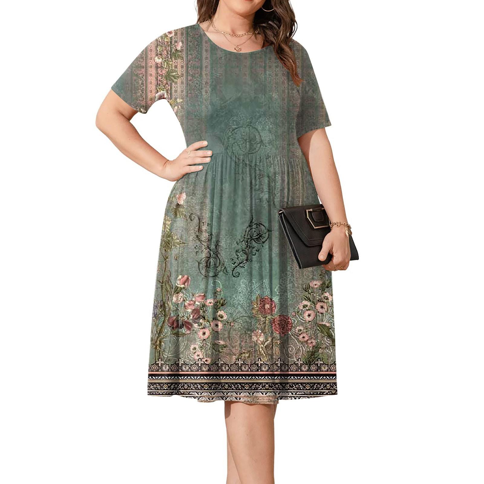 Женское летнее платье больших размеров — фото 5