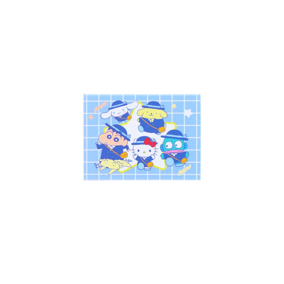 Stationery Crayon X Sanrio Characters Sticker Case Sun-Star Shin-chan (Star S8593086)