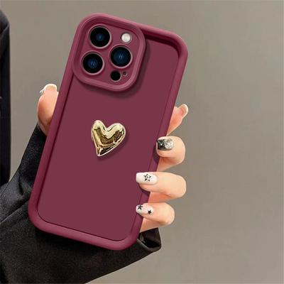 Custodia di Lusso 3D a Forma di Cuore d'Amore Morbida per Telefono Per Motorola MOTO Edge 50 60 Fusion Edge 50 Neo Edge 50 Pro Ultra Opaca Cover in Silicone Morbido