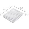 6 Compartment Cutlery Tray Plastic Utensil Organizer Kitchen Drawer Storage Easy Clean BPA Free Sorter Flatware and School