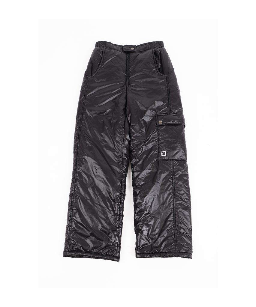 NOMINICAL Puffy Lightweight Snow Padded Cargo Jogger Pants (Light Grey)