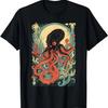 Retro Octopus In Atlantis Sea Art T-Shirt
