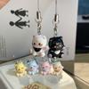 Lovely Sturdy Resin Cats Pendant Keychain for Girls Fashionable Lovely Keyring Decorative Gifts for Backpack or Bag