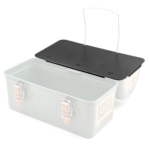 

NEOROSS (Neoross) Plate Top for Stanley Lunch Box (9.4L) - Lightweight Aluminum Alloy Top, Wood Top, Camping, Outdoor, Coffee Supplies [Black]