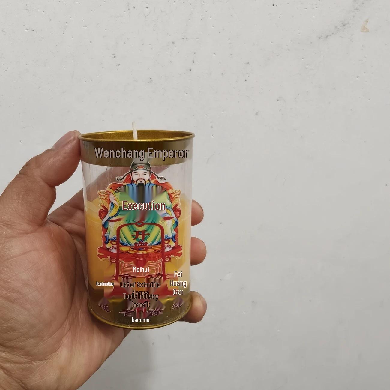 Wenquxing Lamp Wenchang Tower Ornament: Exam Success Ghee Candle