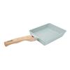 Mini Frying Pan Green Square Non Stick Aluminum Alloy Evenly Heated Egg Frying Pan for Home