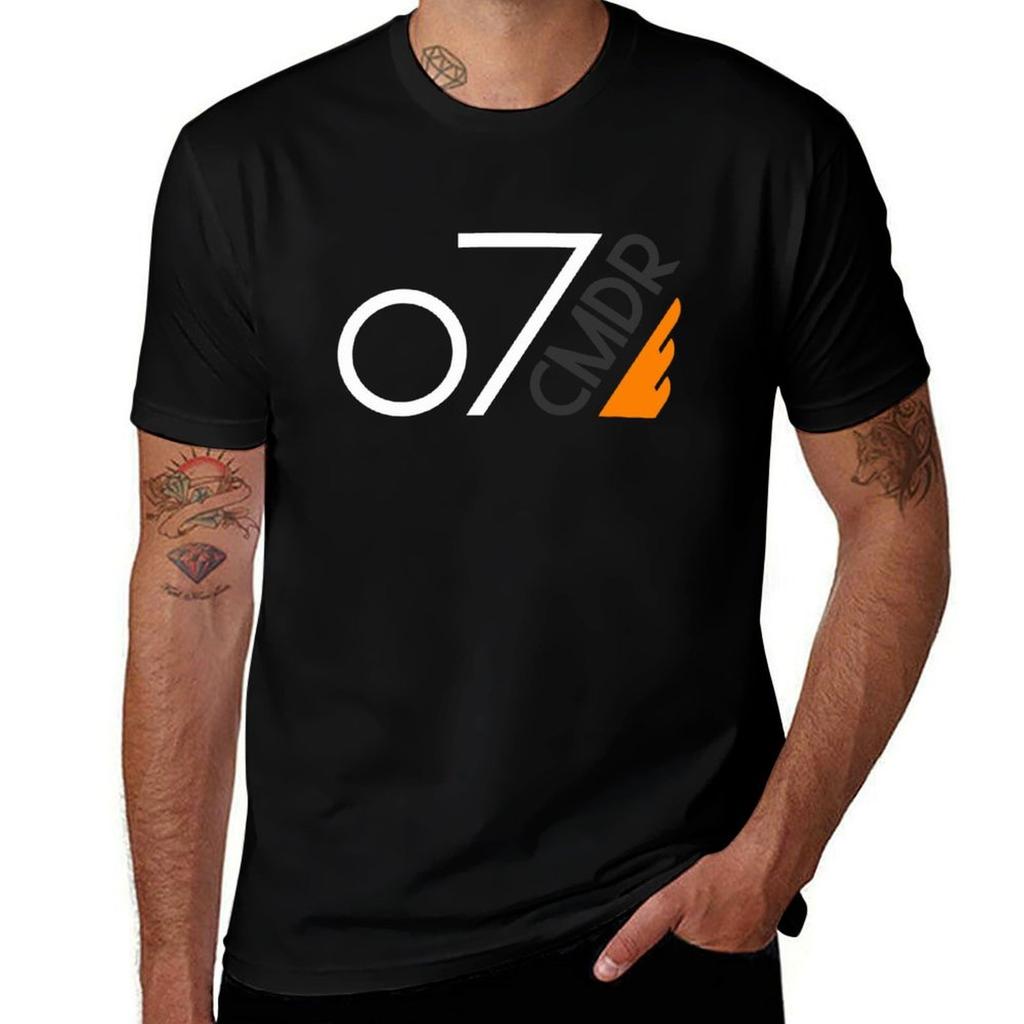 Elite Dangerous O7 Cmdr Tshirt Plus Size Lightweight Tee Shirt