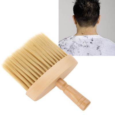 Brocha Quitanucas para Cuello y Cara Salón Limpieza de Cabello Brocha de Barrido de Madera Herramienta de Corte de Cabello Peluquería