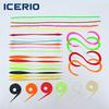 ICERIO 10pcs Luminous Silicone Octopus Squid Skirts Streamer for Spinnerbait Buzzbait Jig Lures Saltwater Fishing Trolling Fly Tying Materials