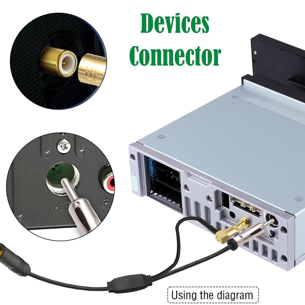 DAOKAI DAB Splitter, AM/FM + DAB Antenna Splitter Car Radio