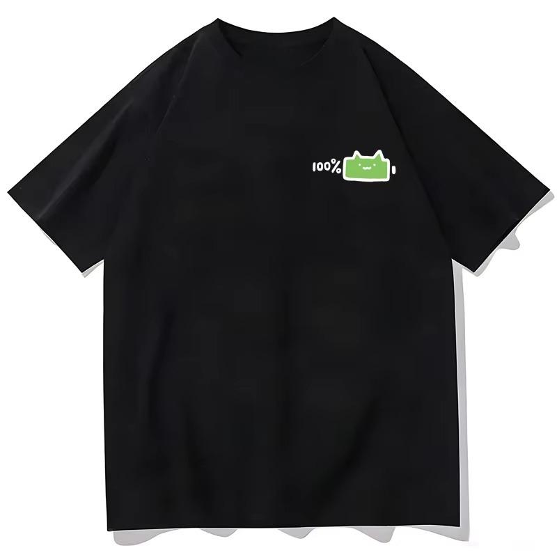2026 Korean Annoyed Cat Go Away ShortSleeved Printed TShirt Top Cute Line Art Cat Meme Graphic Casual Streetwear For Unisex Unisex