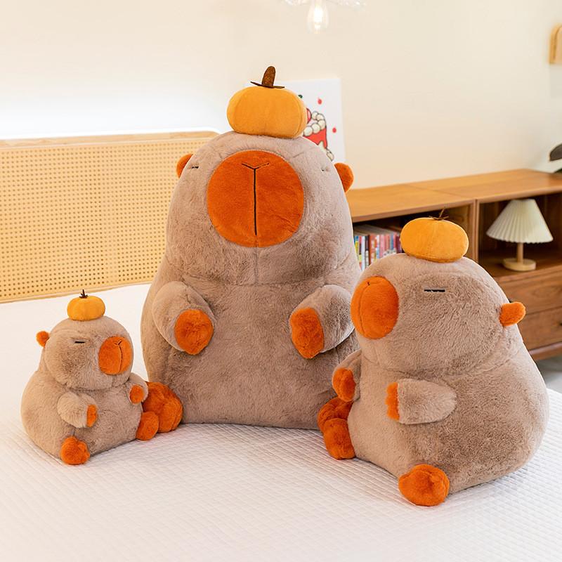 Capybara Cartoon Persimmon Plush Doll Childrens Birthday Gift Decoration Home