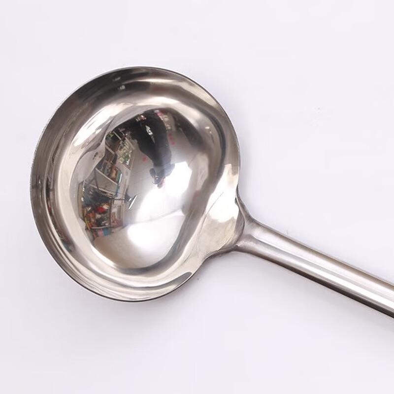 Traditional Stainless Steel Long-Handle Ladle
