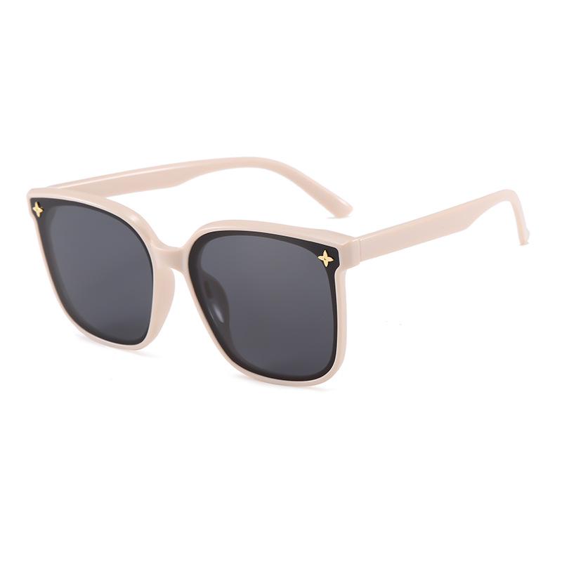 Korean-Style Large Square Frame Sunglasses: High-End Fashion & Sun Protection 