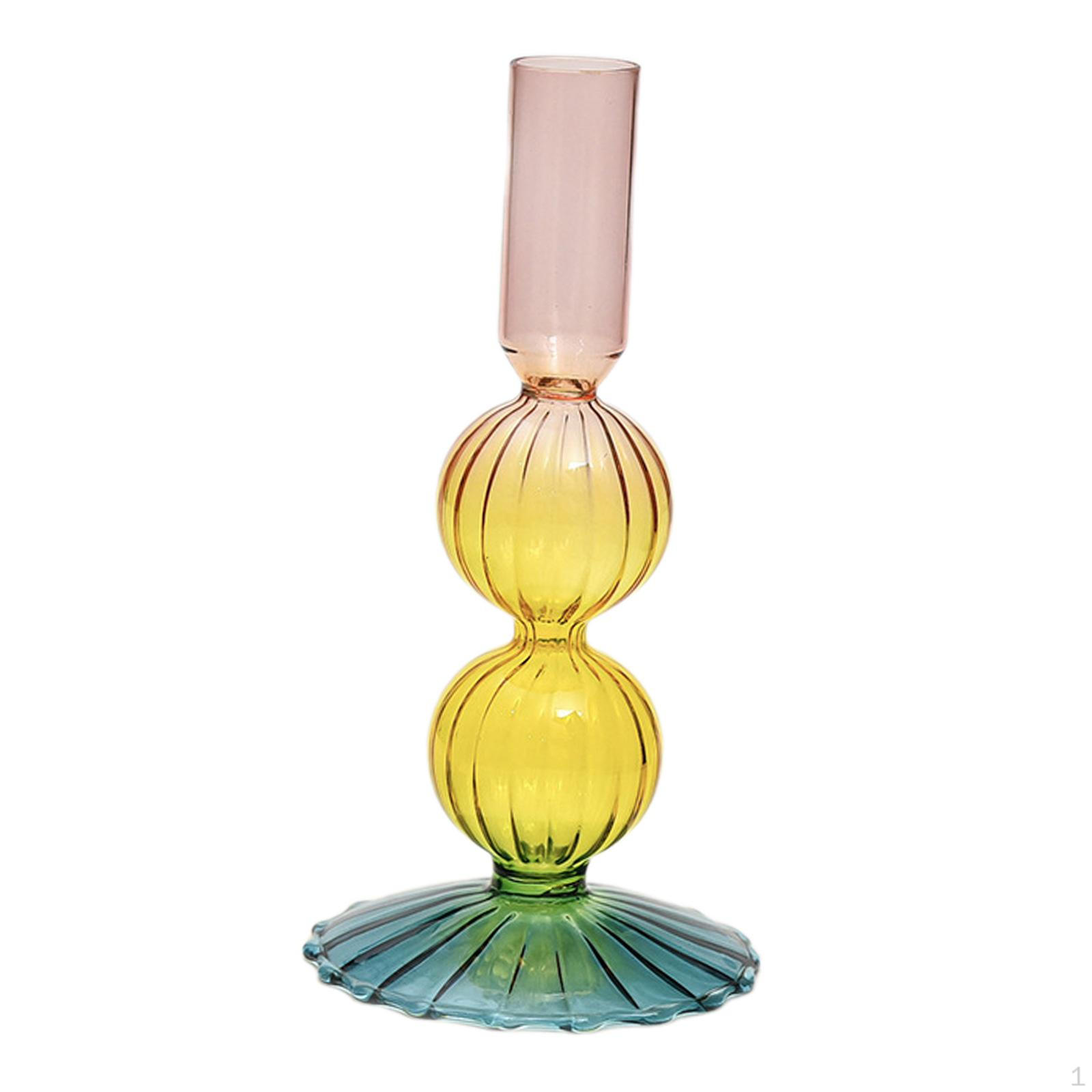 

Стеклянная подставка для свечей для элегантного домашнего декора style C