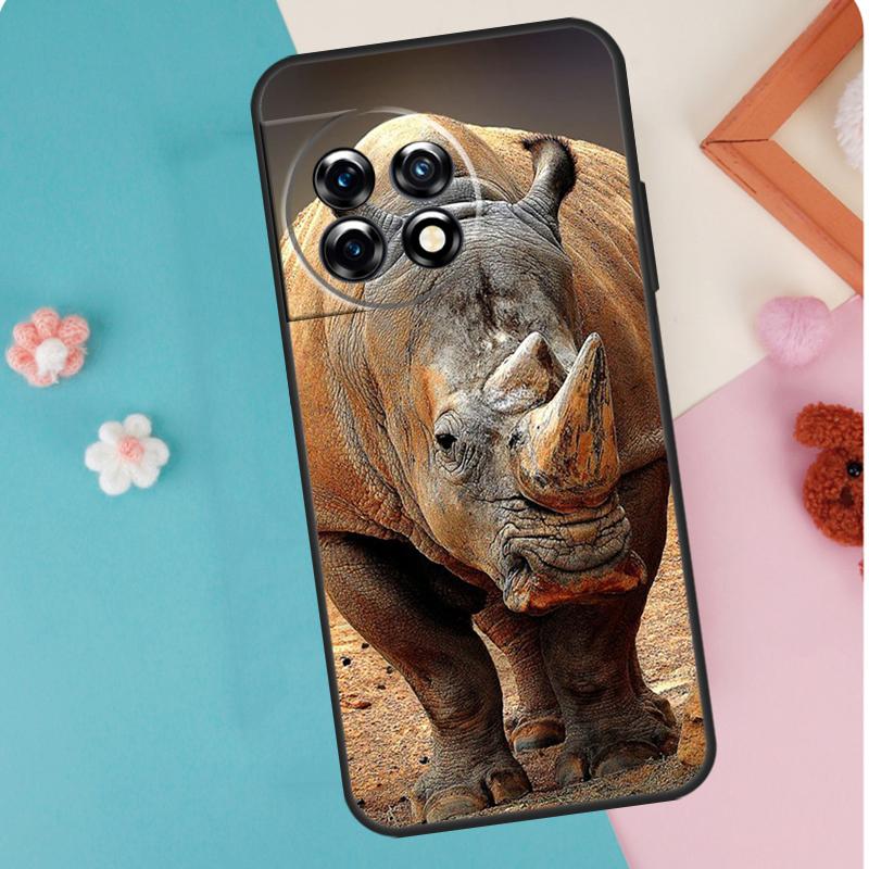 Animal Rhino Case For OnePlus 11 12 13 15 13R 12R 10R 8T 10T 9 10 Pro Nord 5 CE 4 3 2 Lite N20 N30 Cover