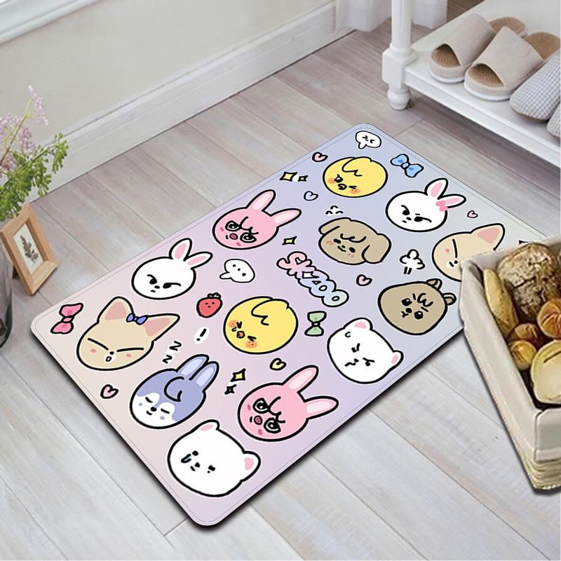 Cartoon Rabbit Rug Floor Mat for Living Room or Bedroom Soft and Comfortable Carpet a Gift for Birthday and Holiday.ZFF0913256