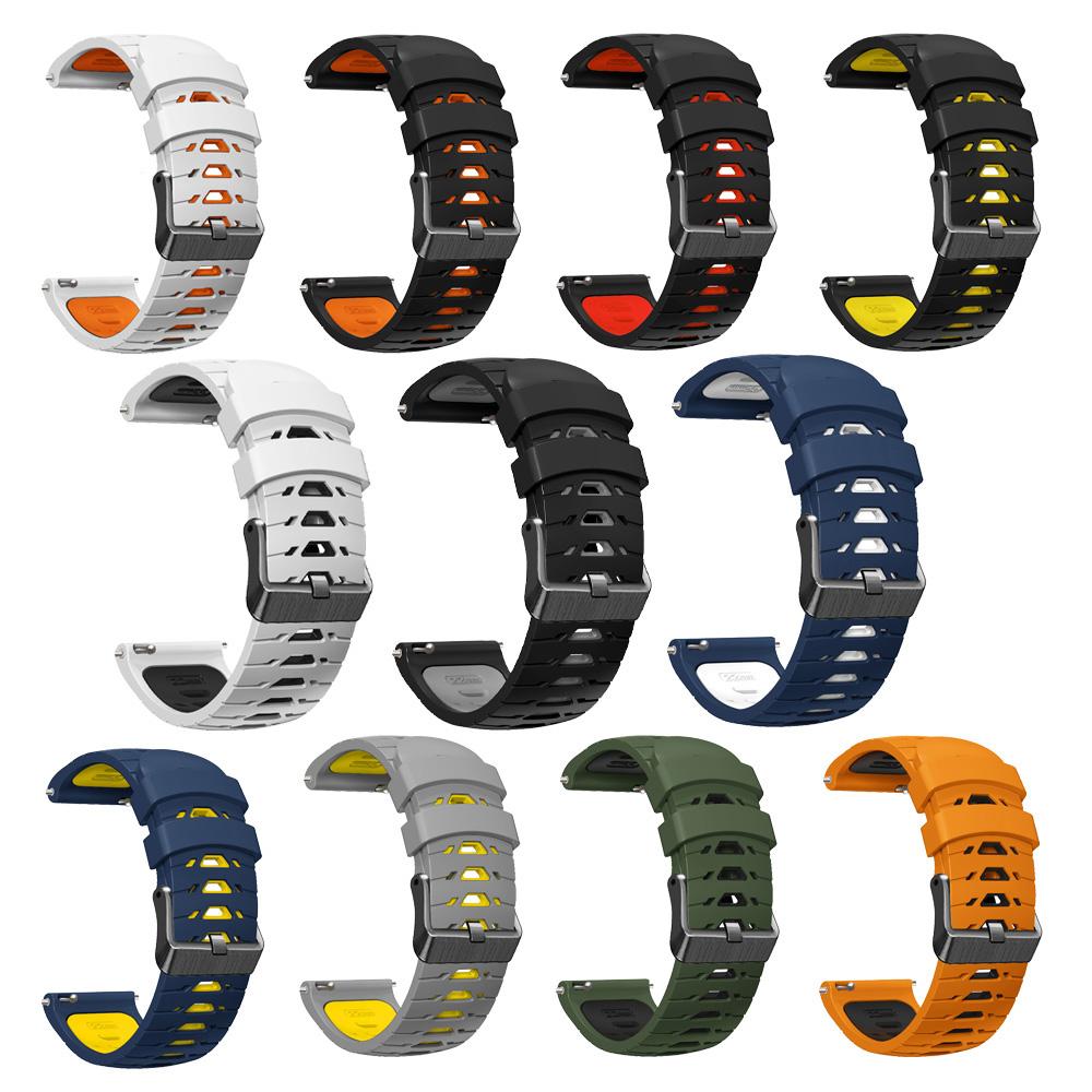 22mm Silicone Watch Band For Xiaomi Huami Amazfit GTR 47mm 2 2e Stratos 3 Strap Bracelet for Amazfit GTR 4 3pro Watchband Correa