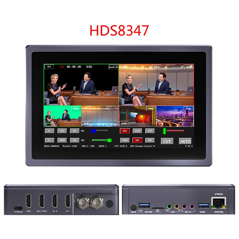 Devicewell HDS8347 4-Channel HDMI/SDI Multi-Camera Production Switcher