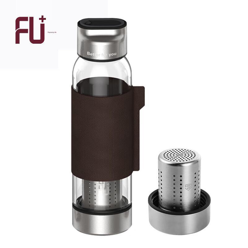 FUGUANG FU+ Classic Glass Sports Tea Mug 370ml